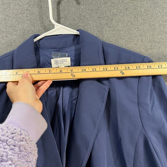 Candace Cameron Bure Regular Blazer Velvet Blue Size Medium - Picture 6 of 9